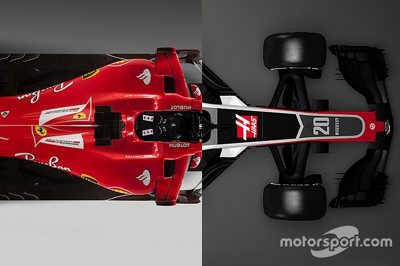 Ferrari SF70H Vs. Haas F1 VF-18: grafikai összehasonlítás