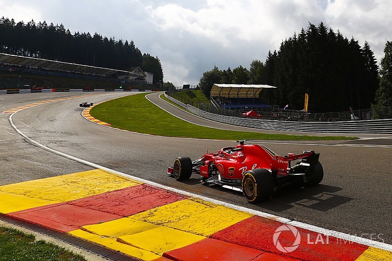 Belçika GP: Birinci antrenman seansında lider Vettel