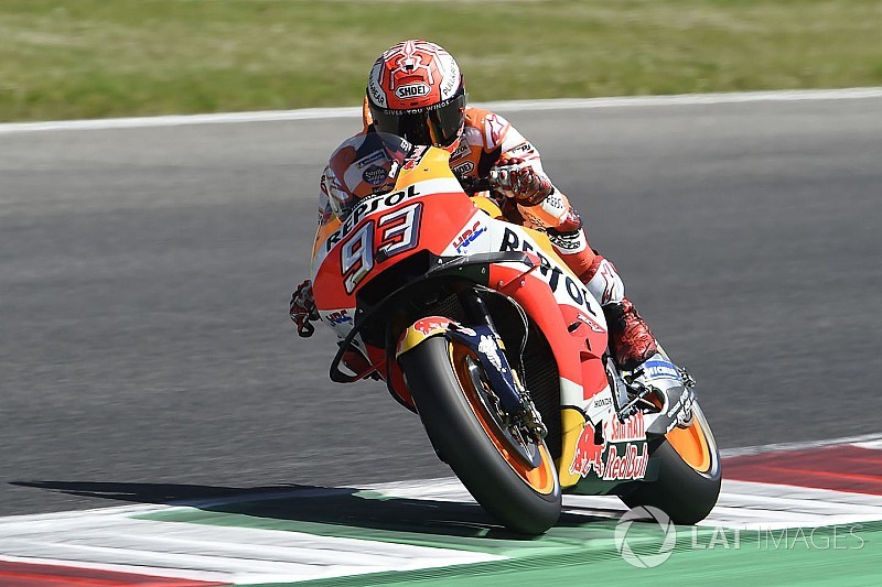 Marquez terjatuh saat balapan di Mugello