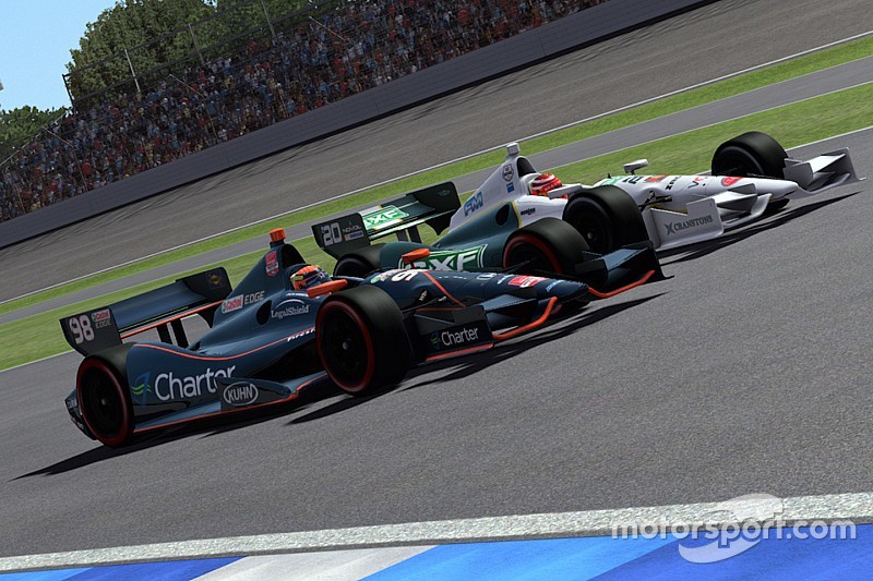 Simracing video: Wim Klop wint zijn eerste SRVN IndyCar-wedstrijd