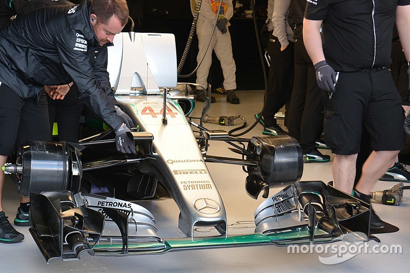 La Mercedes è scesa in pista senza l'S-duct