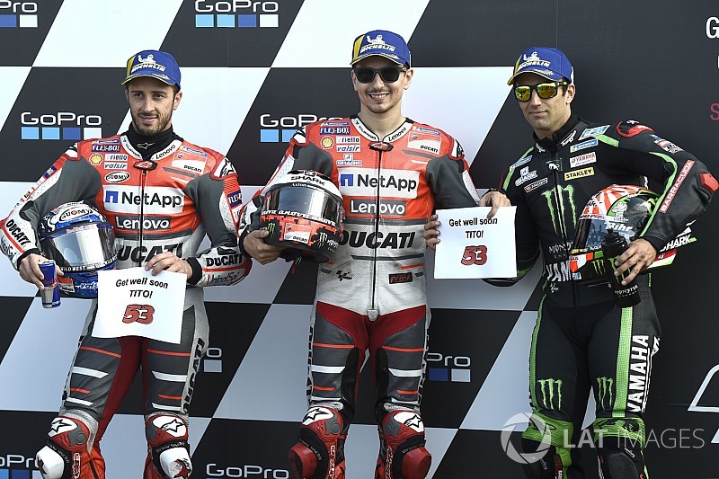 Starting grid MotoGP Inggris 2018
