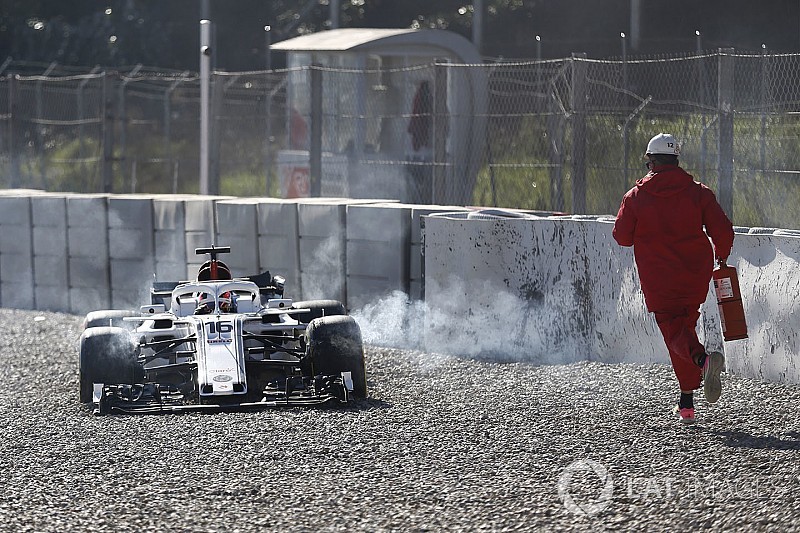 Leclerc se enojó por cometer un error