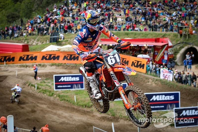 Jorge Prado gana su primera carrera en el Mundial de MX2