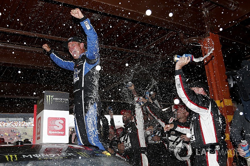 Clint Bowyer riding a