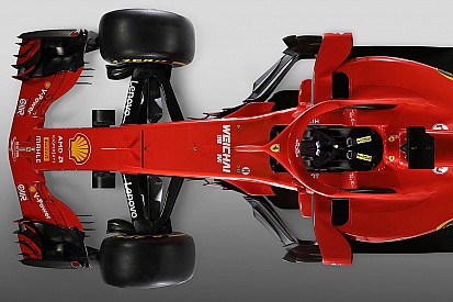 Slide view: 2018 Ferrari F1 car v 2017 version
