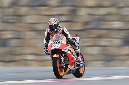 Pedrosa terminó adelante y Rossi se tomó el día con calma