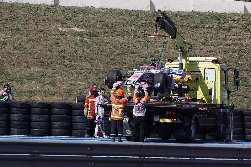 Force India ontvangt boete wegens los wiel bij Perez