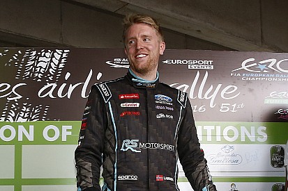 Frank Tore Larsen con la sua Fiesta R5 al Rally Liepāja