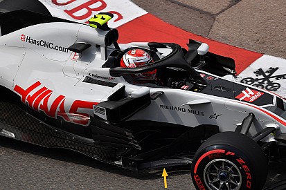 Haas forced to remove fragile bargeboard parts