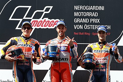 Турнірна таблиця MotoGP після Гран Прі Австрії
