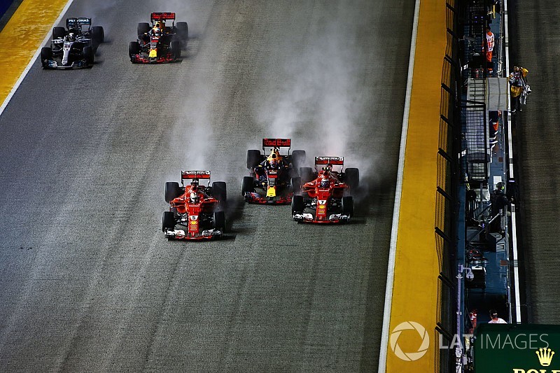 F1-Startunfall in Singapur: Verstappen schiebt Schuld auf Vettel