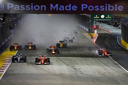A pillanat, amikor a két Ferrari egymást „ütötte ki”