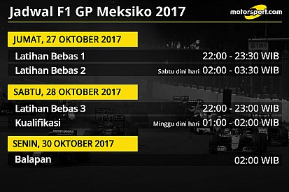 Jadwal lengkap F1 GP Meksiko 2017