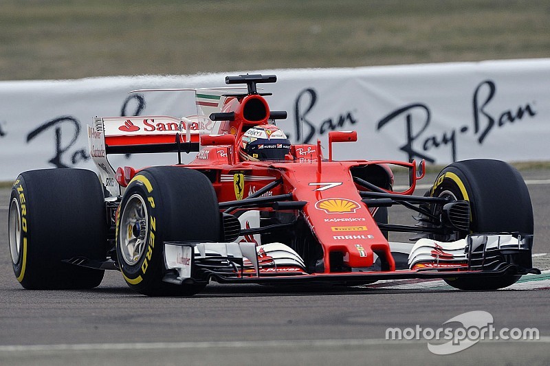 Erste Bilder: Kimi Räikkönen bei der Jungfernfahrt des Ferrari SF70H