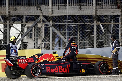 Verstappen se accidentó por una alza de potencia