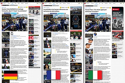 Motorsport.com открывает новое швейцарское издание на трех языках
