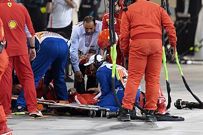 Jambe cassée pour le mécanicien Ferrari après l'incident avec Räikkönen