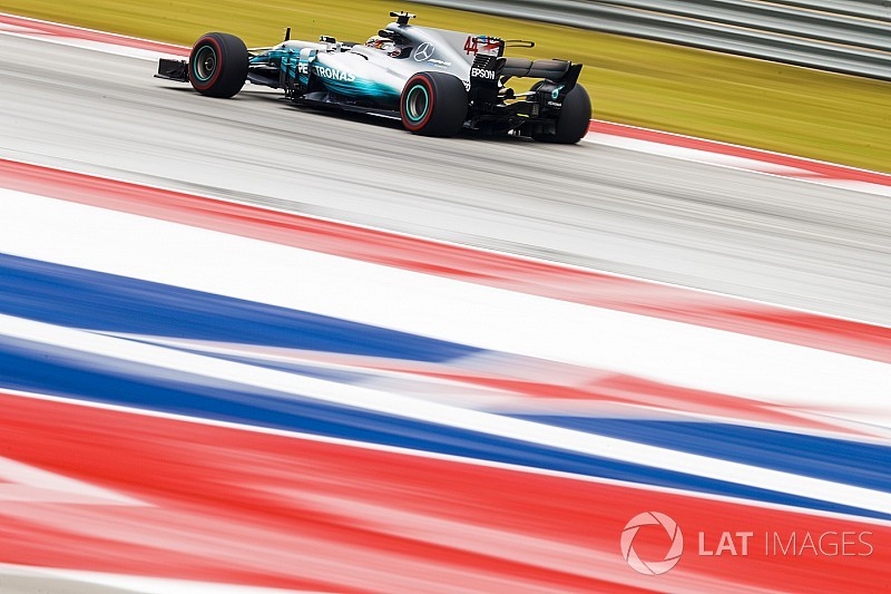 F1アメリカ:FP2はハミルトン首位。フェルスタッペンが0.3秒差で2番手