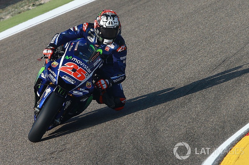 MotoGP Aragon: Vinales pole, Rossi start ketiga