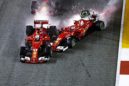 Terugblik: De startcrash van Verstappen en de Ferrari's in Singapore