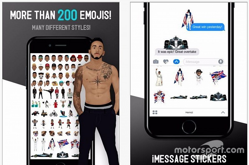 Hamilton lança pacote de emojis