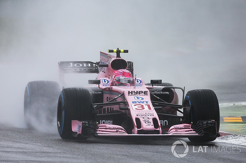 雨の予選で躍動し、3番グリッド獲得のオコン。決勝は初表彰台獲得狙う