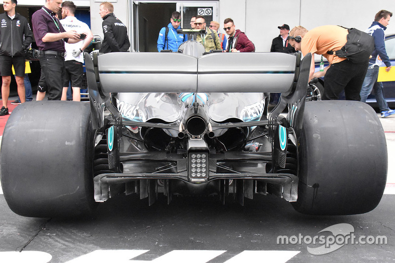 Mercedes-AMG F1 W09, dettaglio del diffusore