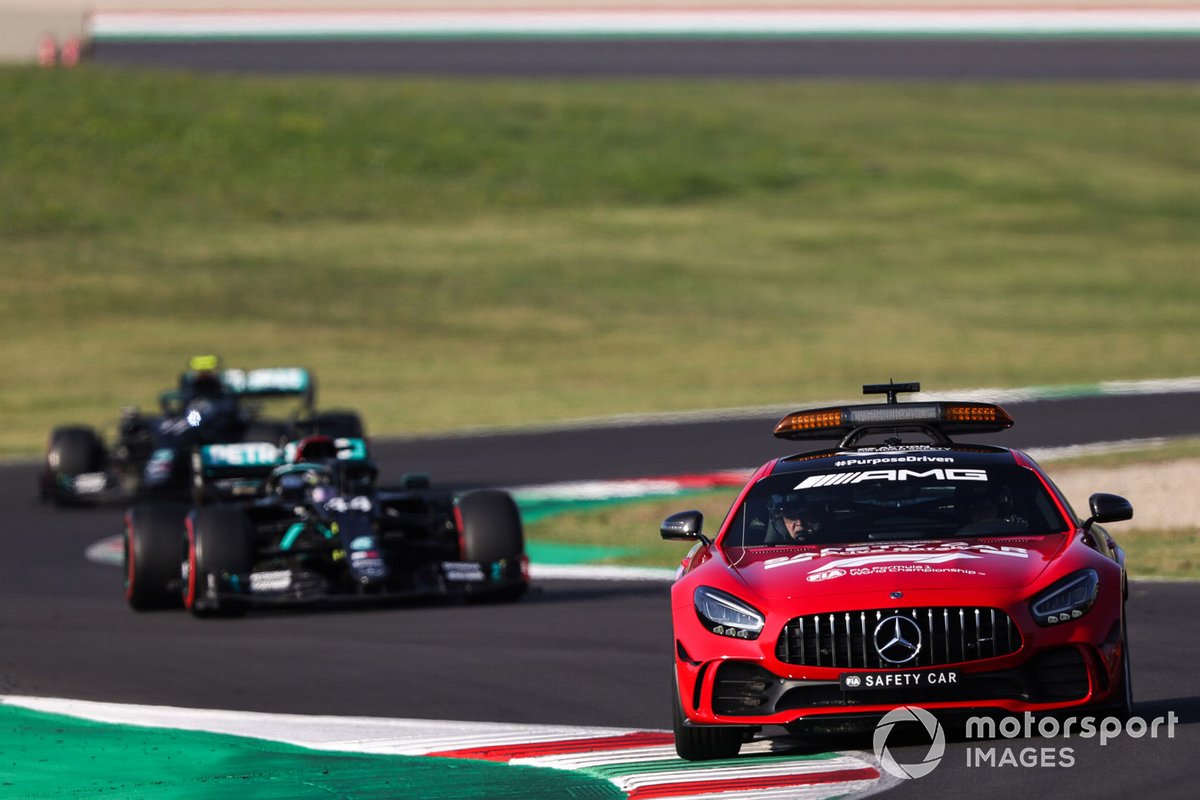 Автомобиль безопасности, Льюис Хэмилтон, Mercedes F1 W11, Валттери Боттас, Mercedes F1 W11