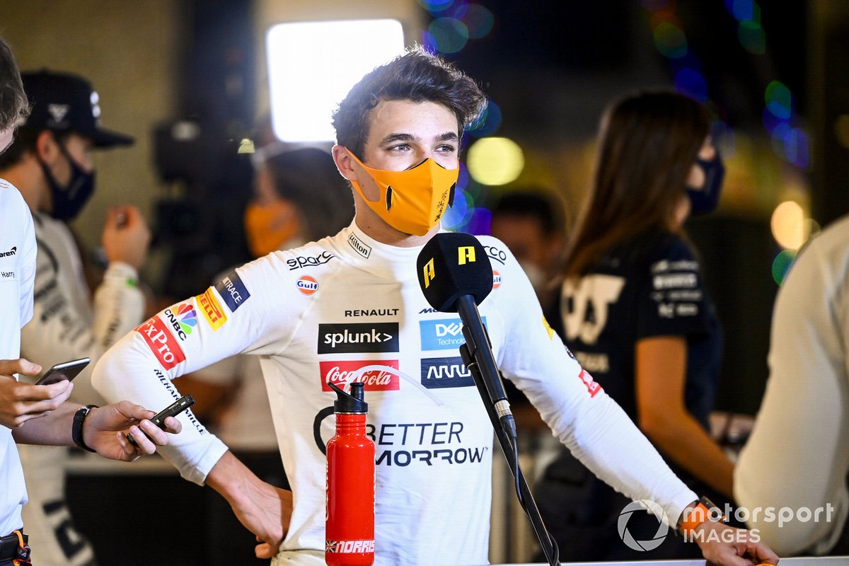 Lando Norris, McLaren parle aux médias