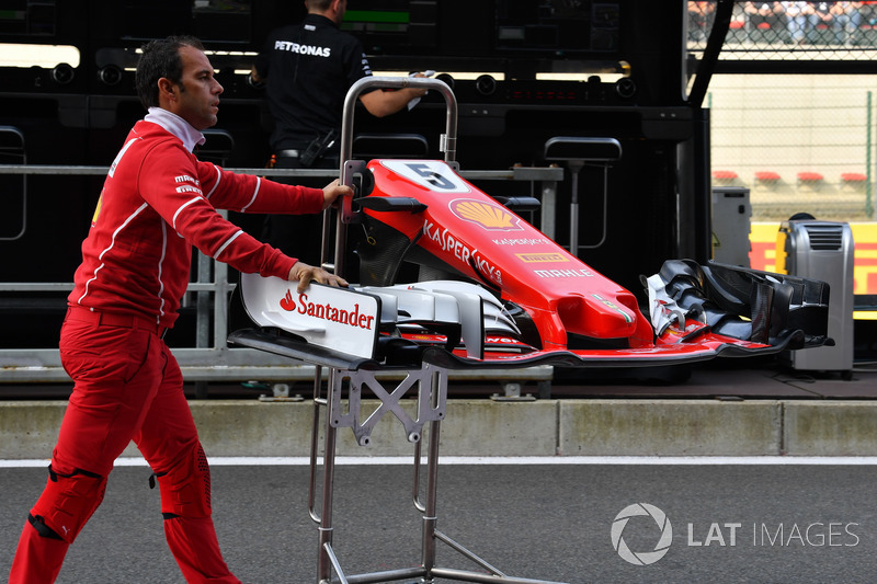 Ferrari SF70H, nose and front wing