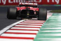 Sebastian Vettel, Ferrari SF70H, strikes up sparks