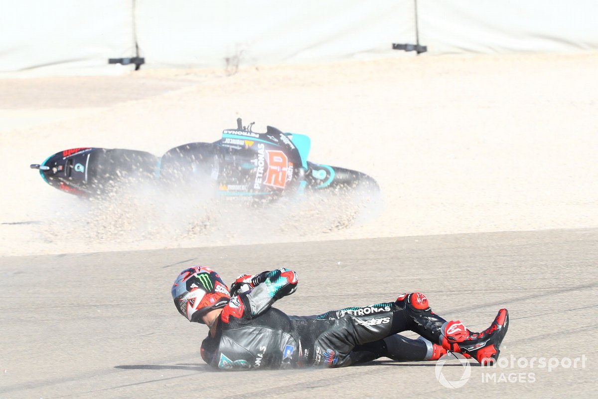 Fabio Quartararo, Petronas Yamaha SRT crash