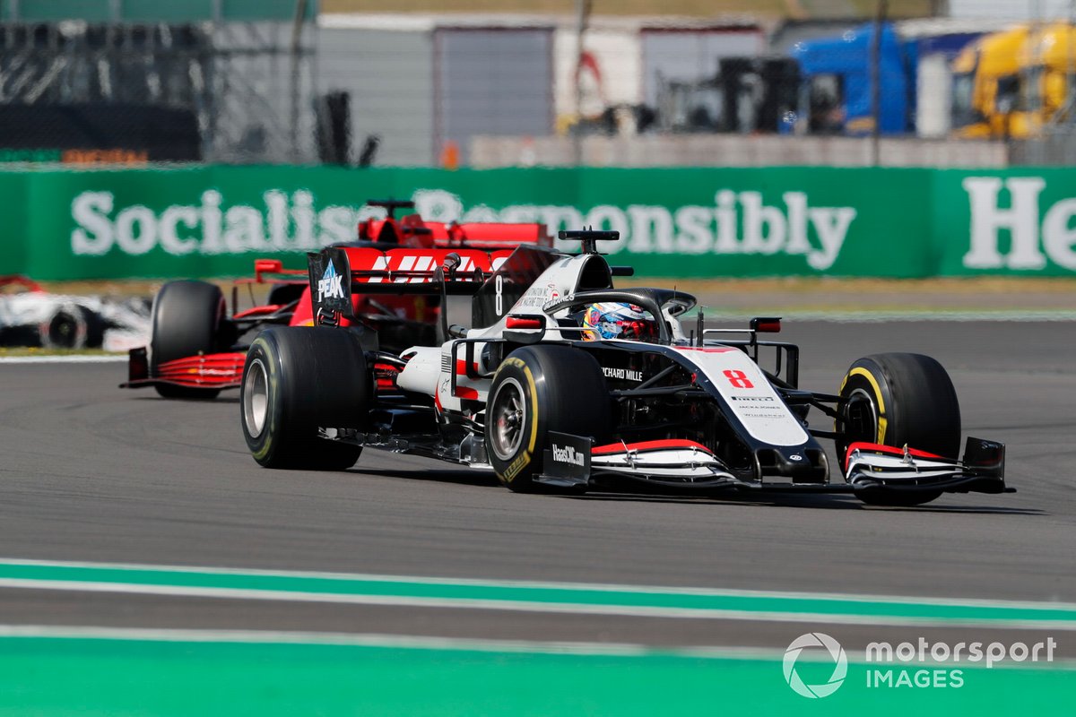 Ромен Грожан, Haas VF-20, Себастьян Феттель, Ferrari SF1000