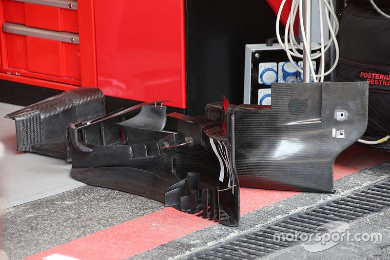 Ferrari SF90, particolari aerodinamici nuovi visti a Baku