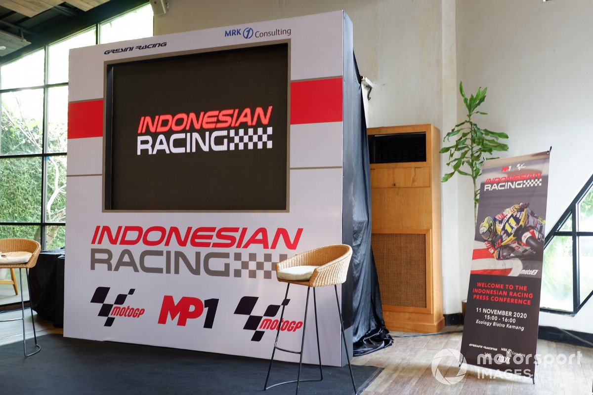 Konferensi Pers MP1 Indonesian Racing - Gresini di Jakarta, Rabu (11/11/2020)