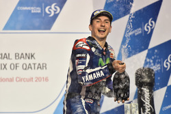Podio: il vincitore della gara Jorge Lorenzo, Movistar Yamaha MotoGP, Yamaha