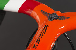 Dettaglio della bici Orange1 by Colnago dedicata alla 24 Ore di Spa