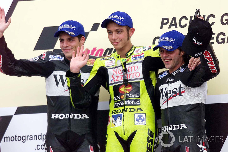 Alex Barros y Loris Capirossi (West Honda Pons)