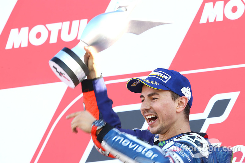 Podium: Ganador, Jorge Lorenzo, Yamaha Factory Racing