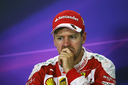 Sebastian Vettel, Ferrari in the FIA Press Conference