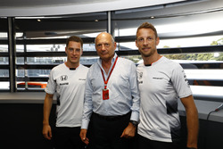 Ron Dennis, Executive Chairman, McLaren Automotive, with Stoffel Vandoorne, Test and Reserve Driver