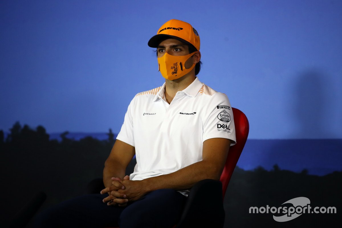 Carlos Sainz Jr., McLaren in the press conference