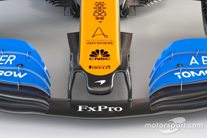 McLaren MCL35, dettaglio muso