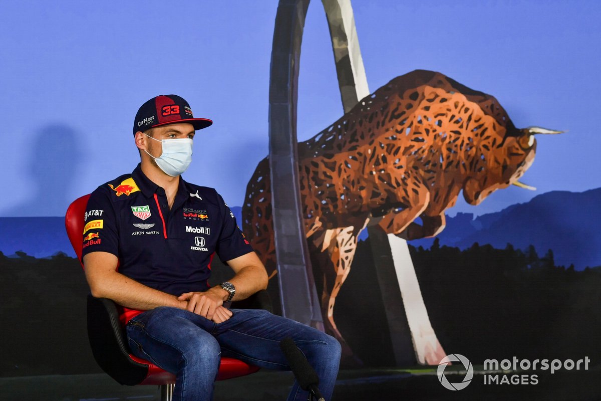 Max Verstappen, Red Bull Racing in the press conference