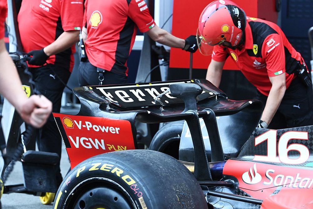 Ferrari SF-23 detalle trasero