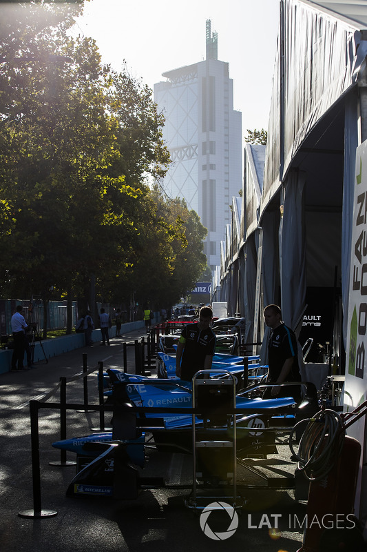 The pit lane