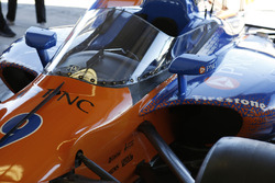 Scott Dixon, Chip Ganassi Racing Honda test aeroscreen