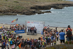 Podium: Winnaars Thierry Neuville, Nicolas Gilsoul, Hyundai i20 WRC, Hyundai Motorsport; Jari-Matti