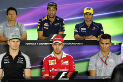 Press conference: Rio Haryanto, Manor Racing, Daniel Ricciardo, Red Bull Racing, Felipe Nasr, Sauber